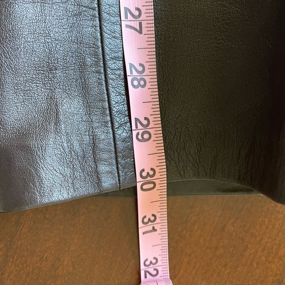 BCBGMaxAzaria Leather Pants Dark Brown Size 4 - Picture 7 of 8